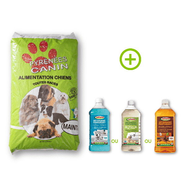 Pack Maintien 18 kg + Saniterpen 1L | Pyrénées Canin
