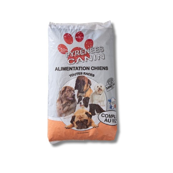 Croquettes Complet Riz 26/14 chien travail | Pyrénées Canin